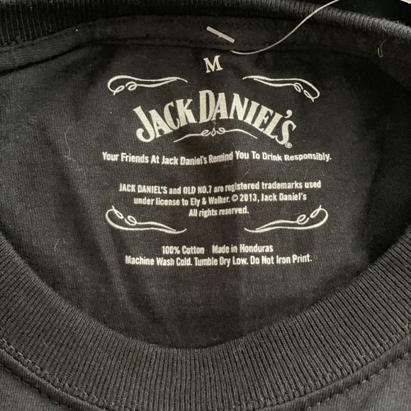 Jack Daniels Shirt Men Medium Black Old Number 7 Lynchburg, Tennessee - Picture 11 of 11